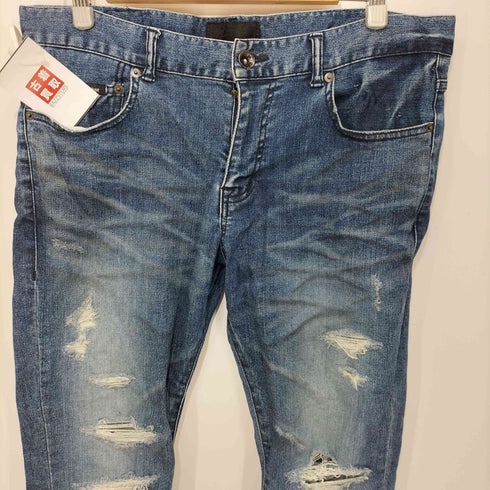 ジャックローズ JACKROSE Y2K ダメージ加工スキニーデニムパンツ メンズ 35