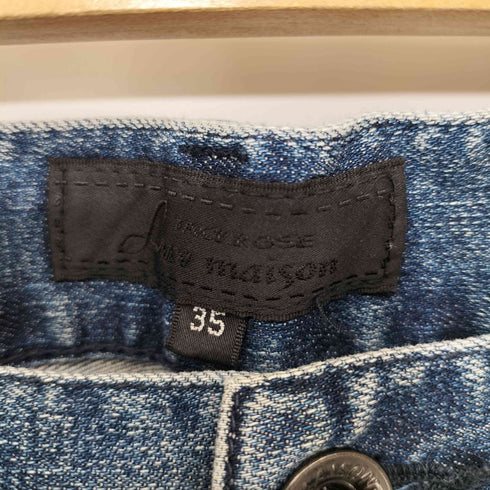 ジャックローズ JACKROSE Y2K ダメージ加工スキニーデニムパンツ メンズ 35