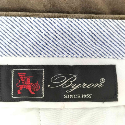 BYRON ベロア調2タックスラックス メンズ 胴囲91