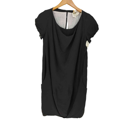 ANNE VALERIE HASH ハンガリー製 シルクノースリーブワンピース ビックポケット レディース import:XS