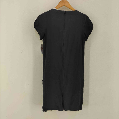ANNE VALERIE HASH ハンガリー製 シルクノースリーブワンピース ビックポケット レディース import:XS