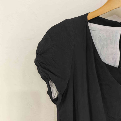 ANNE VALERIE HASH ハンガリー製 シルクノースリーブワンピース ビックポケット レディース import:XS