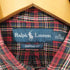 ラルフローレン RALPH LAUREN CUSTOM FIT カスタムフィット ポニー刺繍 ボタンダウン L/S チェックシャツ メンズ import:M