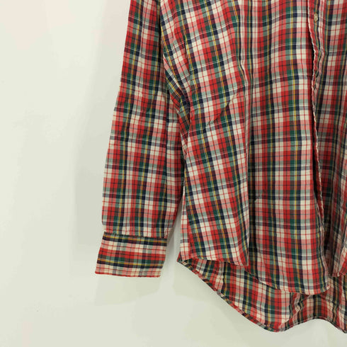 ポロバイラルフローレン Polo by RALPH LAUREN 80S 緑タグ 外付けタグ ポニー刺繍 ボタンダウン L/S チェックシャツ メンズ 20