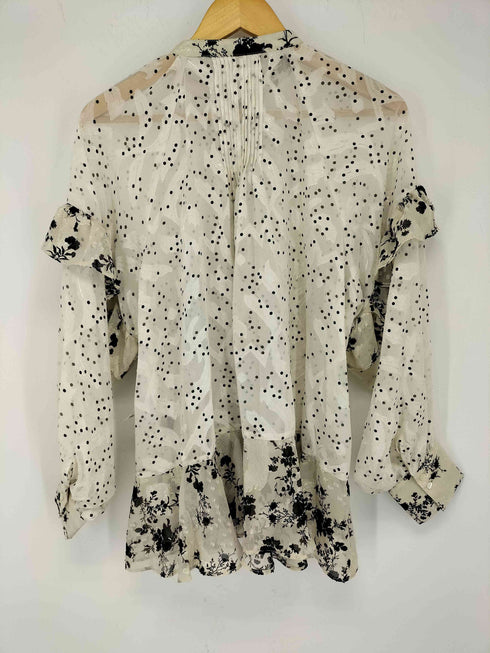 ローズバッド ROSE BUD カットジャカードブラウス レディース FREE