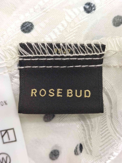 ローズバッド ROSE BUD カットジャカードブラウス レディース FREE