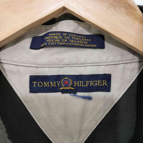 トミーヒルフィガー TOMMY HILFIGER ロゴ刺繍 ボタンダウン S/S シャツワンピース レディース