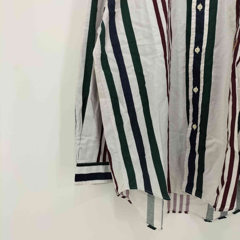 トミーヒルフィガー TOMMY HILFIGER ロゴ刺繍 ボタンダウン L/S シャツ メンズ import:M