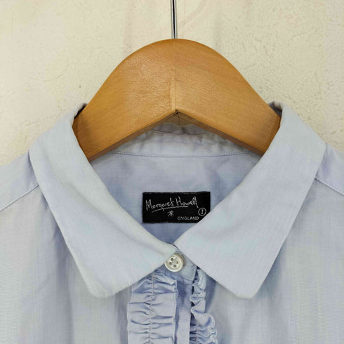 マーガレットハウエル MARGARET HOWELL L/S ピンタックフリルシャツ レディース JPN:1