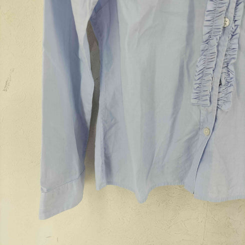 マーガレットハウエル MARGARET HOWELL L/S ピンタックフリルシャツ レディース JPN:1