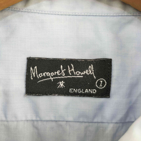 マーガレットハウエル MARGARET HOWELL L/S ピンタックフリルシャツ レディース JPN:1