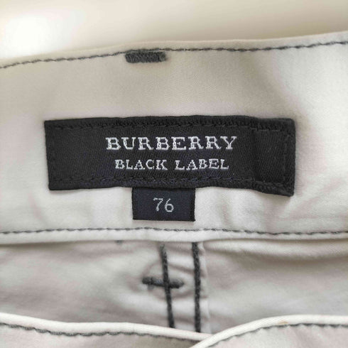 バーバリーブラックレーベル BURBERRY BLACK LABEL ホース刺繍 テーパード パンツ メンズ 76