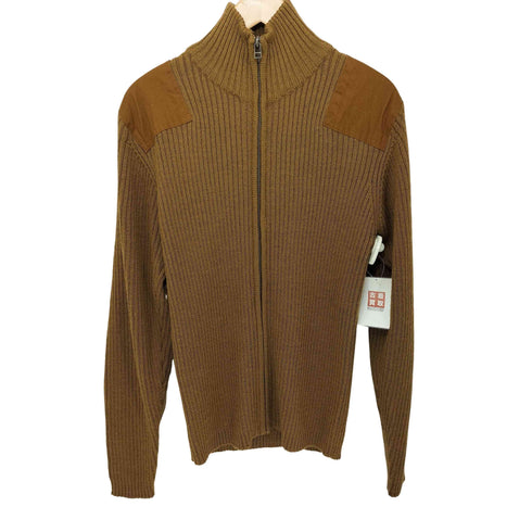 ヒューストン HOUSTON COMMAND ZIP SWEATER エルボーパッチ ドライバーズ ニット メンズ R-L