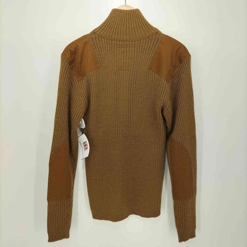 ヒューストン HOUSTON COMMAND ZIP SWEATER エルボーパッチ ドライバーズ ニット メンズ R-L