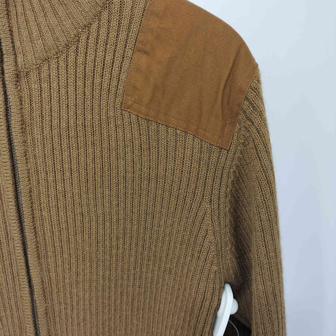 ヒューストン HOUSTON COMMAND ZIP SWEATER エルボーパッチ ドライバーズ ニット メンズ R-L