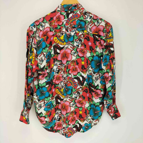 CIMARRON スペイン製 ウエスタン花柄シャツ メンズ M