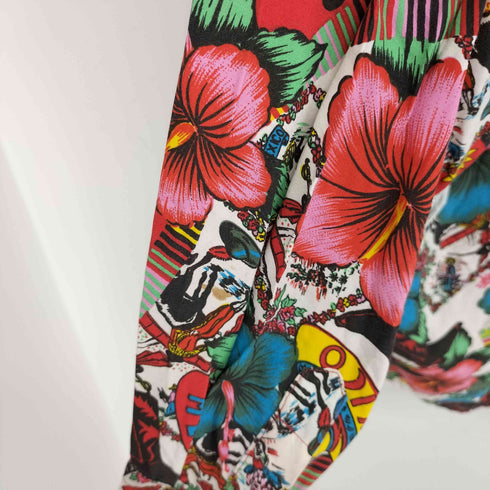 CIMARRON スペイン製 ウエスタン花柄シャツ メンズ M