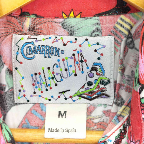CIMARRON スペイン製 ウエスタン花柄シャツ メンズ M