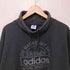 アディダスオリジナルス adidas Originals 日本製 デサント製 フロントプリント ハイネック プルオーバー スウェット メンズ L-O