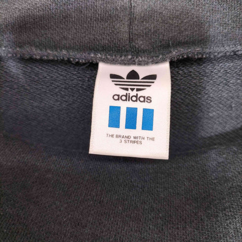 アディダスオリジナルス adidas Originals 日本製 デサント製 フロントプリント ハイネック プルオーバー スウェット メンズ L-O