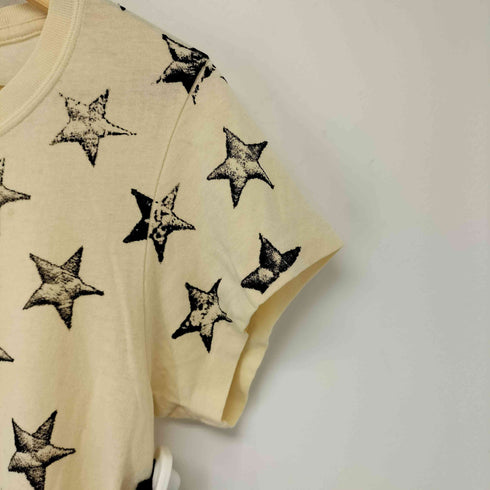 ズッカ ZUCCa スタープリントクルーネック半袖Tシャツ レディース M