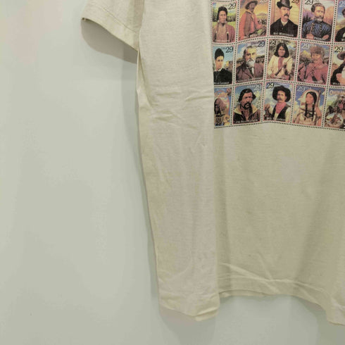 80S FRUIT OF THE LOOM ボディ LEGENDS OF THE WEST 西部 伝説的人物 プリント シングルステッチ S/S Tシャツ メンズ import:L
