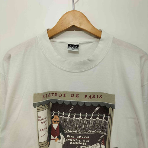 ALMA MATER BISTROT DE PARIS プリント S/S Tシャツ メンズ import:M