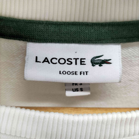 ラコステ LACOSTE L/S バックデザイン 裏毛Tシャツ メンズ import:S