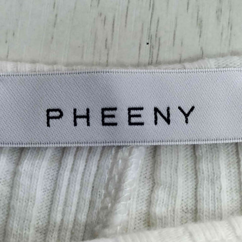 フィーニー PHEENY ランダムリブボートネックカットソー レディース FREE
