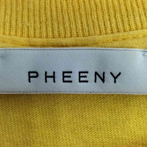 フィーニー PHEENY ロゴプリント モチーフ クルーネック Tシャツ レディース FREE