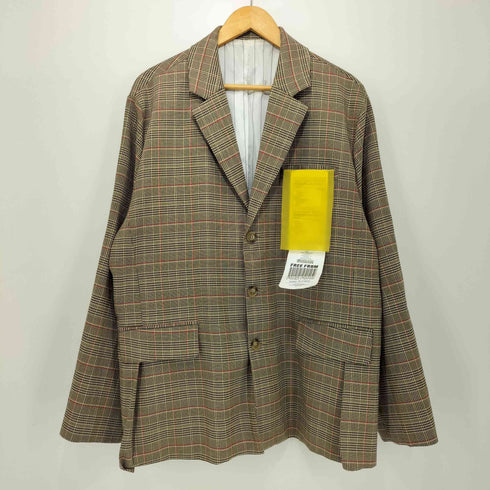 PIVOT DOOR 千鳥格子 チェック 3B テーラード ジャケット ノータック スラックスパンツ セットアップ メンズ 1