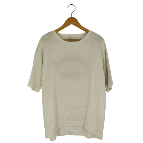 ロクビューティーアンドユースユナイテッドアローズ 6 BEAUTY & YOUTH UNITED ARROWS バック刺繍 クルーネック Tシャツ レディース