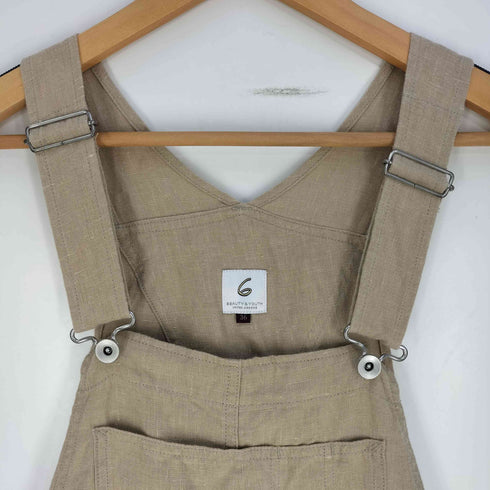 ロクビューティーアンドユースユナイテッドアローズ 6 BEAUTY & YOUTH UNITED ARROWS LINEN SALOPETTE リネン サロペット レディース 36