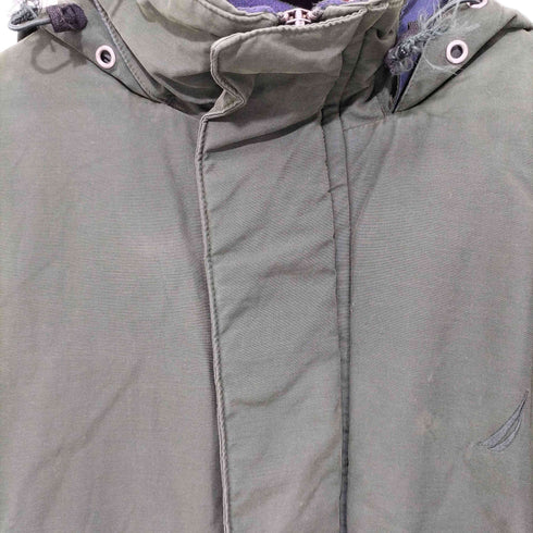 ノーティカ NAUTICA 90-00S デサント製 比翼 中綿 フーデッド ジャケット メンズ import:S