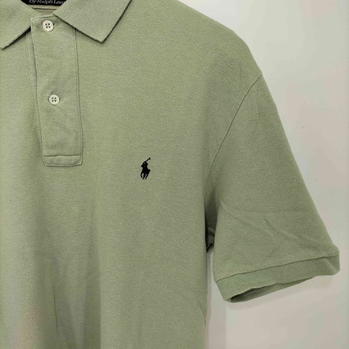 ポロバイラルフローレン Polo by RALPH LAUREN ポニー刺繍 鹿の子 S/S ポロシャツ メンズ import:L