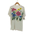 ヘインズ Hanes 80s Fifty-Fifty USA製 フラワーペイント クルーネックTシャツ メンズ import:L