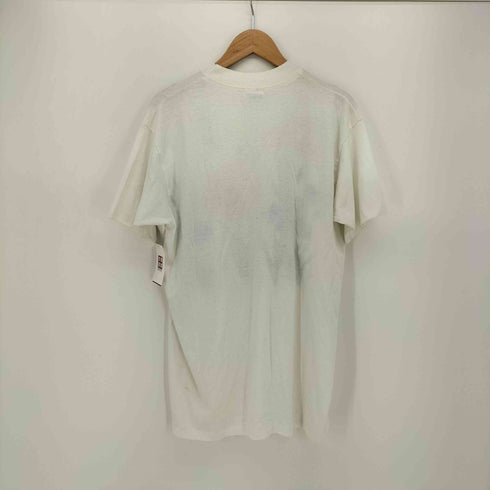 ヘインズ Hanes 80s Fifty-Fifty USA製 フラワーペイント クルーネックTシャツ メンズ import:L