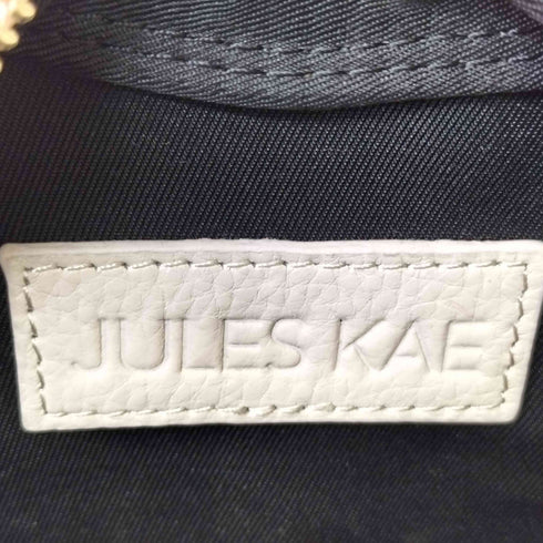 JULES KAE クロコダイル 型押し ハート チェーン ショルダーバッグ レディース