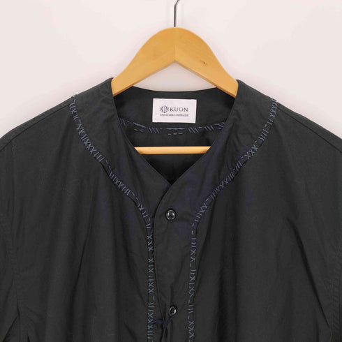 クオン kuon Sashiko Trimmed Koikuchi Shirt メンズ JPN:L