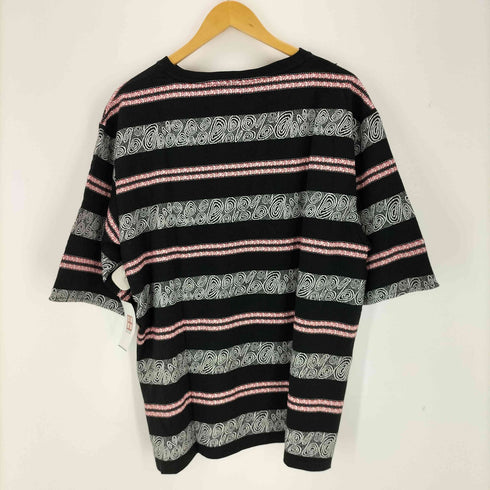The DUFFER N NEPHEWS CRABBIE ジャガードボーダー柄Tシャツ メンズ JPN:L