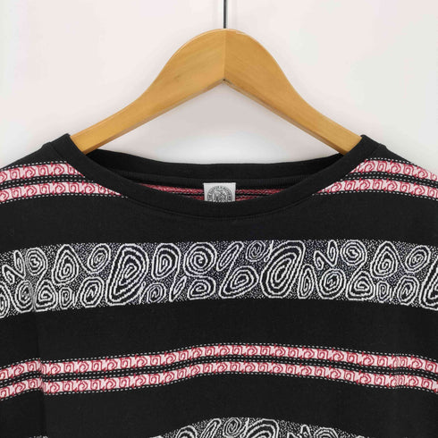 The DUFFER N NEPHEWS CRABBIE ジャガードボーダー柄Tシャツ メンズ JPN:L