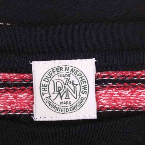 The DUFFER N NEPHEWS CRABBIE ジャガードボーダー柄Tシャツ メンズ JPN:L