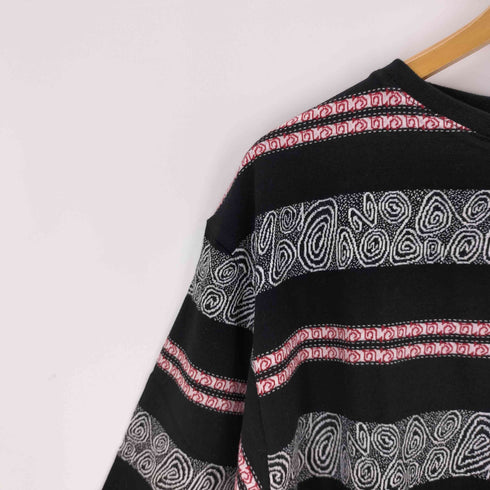 The DUFFER N NEPHEWS CRABBIE ジャガードボーダー柄Tシャツ メンズ JPN:L