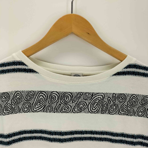 The DUFFER N NEPHEWS CRABBIE ジャガードボーダー柄Tシャツ メンズ JPN:M