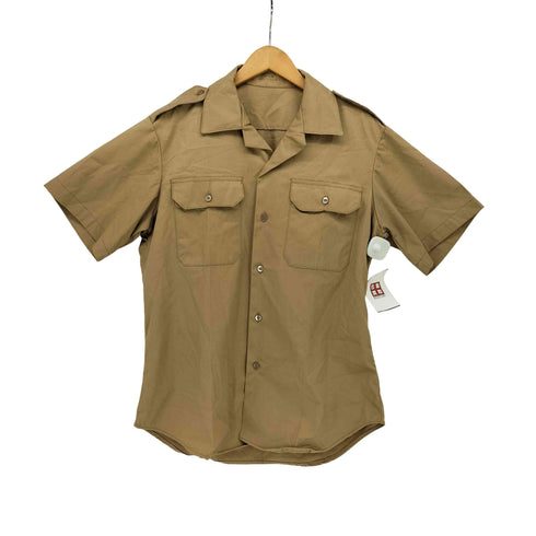 ユーエスアーミー U.S. ARMY 70s 米軍 MARTIN MFG オープンカラー チノシャツ メンズ import:M