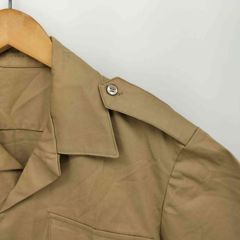 ユーエスアーミー U.S. ARMY 70s 米軍 MARTIN MFG オープンカラー チノシャツ メンズ import:M
