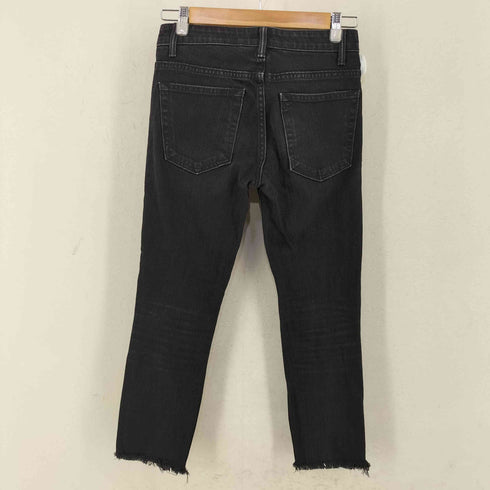 ヘルムートラング HELMUT LANG USA製 カッティング加工 ストレートジーンズ レディース 025