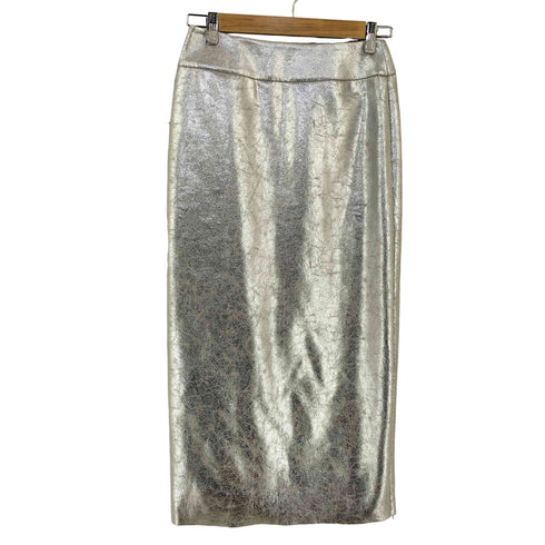 ザラ ZARA メタリックペンシルタイトスカート レディース JPN:XS