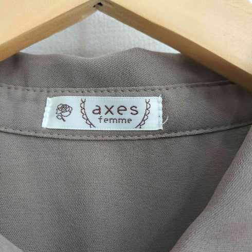 アクシーズファム axes femme チェック切替ワンピース レディース FREE