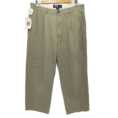 ポロバイラルフローレン Polo by RALPH LAUREN 90S メキシコ製 HAMMOND PANT 2タック ストレートチノパンツ メンズ 34/30